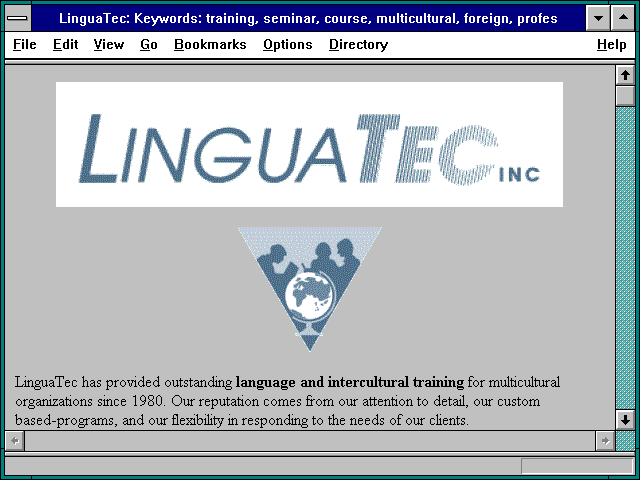 Screenshot of LinguaTec