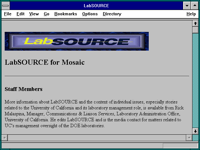 Screenshot of LabSOURCE