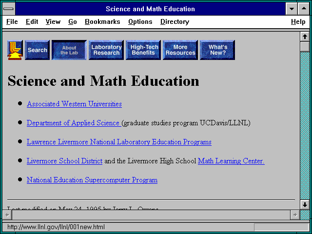 Screenshot of Science and Math Education