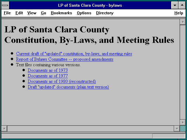 Screenshot of LP of Santa Clara County - bylaws