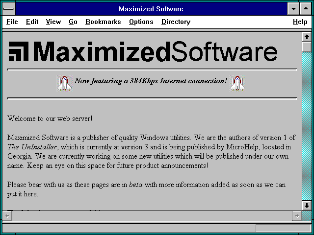 Screenshot of Maximized Software