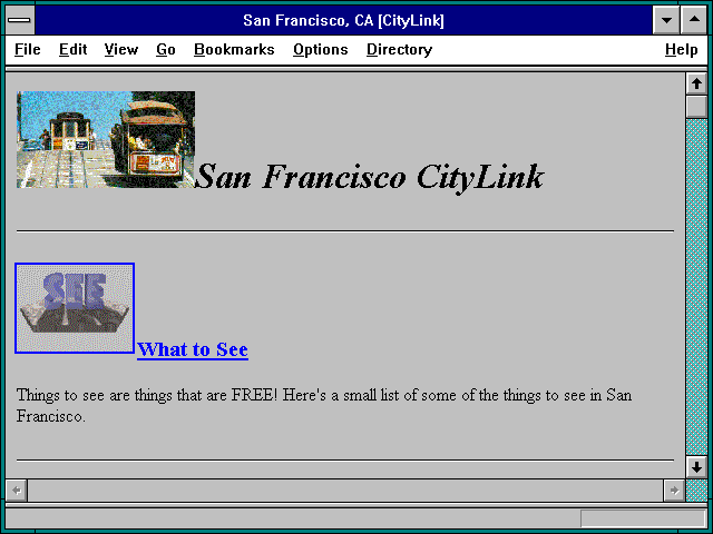 Screenshot of San Francisco CA [CityLink]