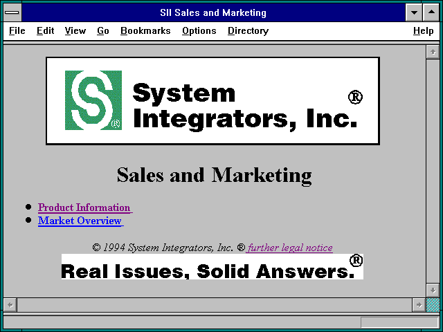 Screenshot of www.sii.com