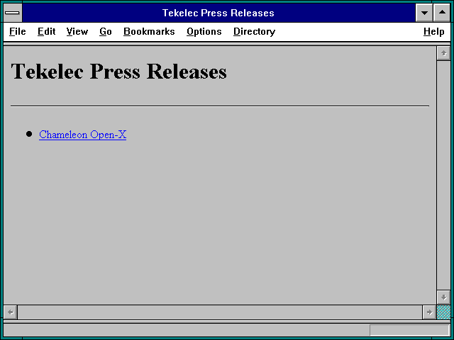Screenshot of Tekelec Press Releases