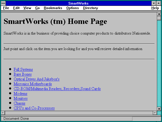 Screenshot of SmartWorks