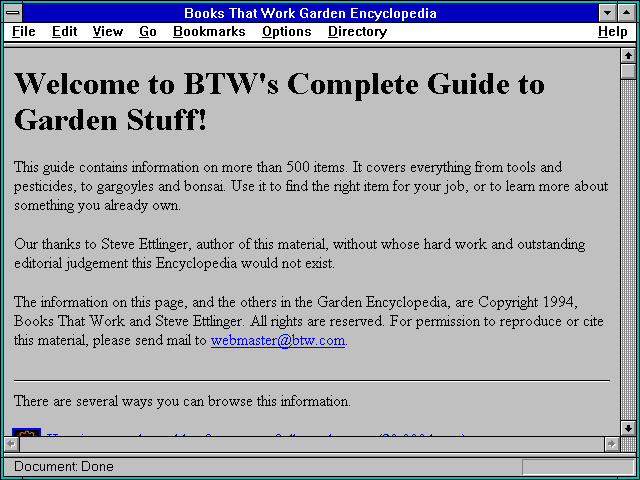 Screenshot of Books That Work Garden Encyclopedia