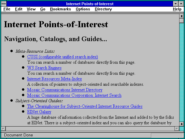 Screenshot of Internet Points-of-Interest