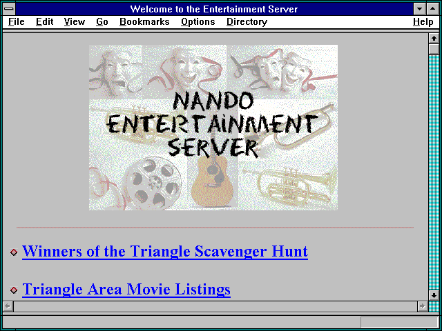 Screenshot of Welcome to the Entertainment Server