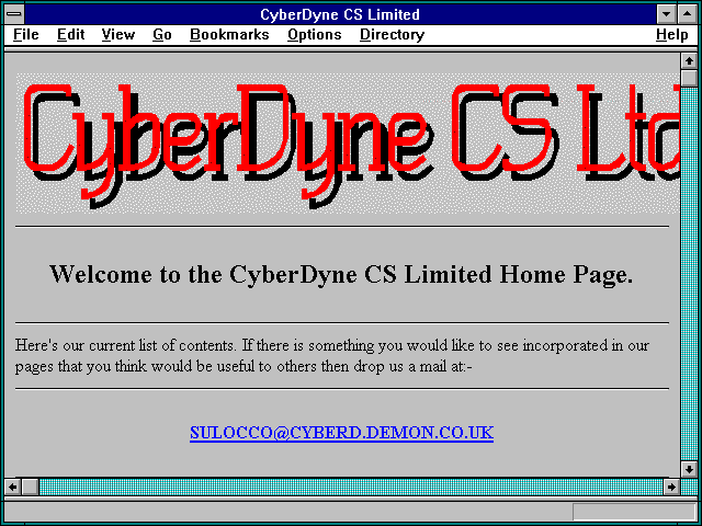 Screenshot of CyberDyne CS Limited
