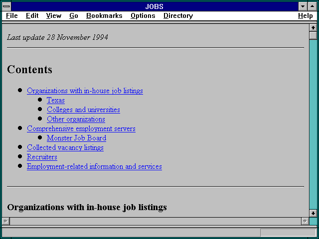 Screenshot of JOBS