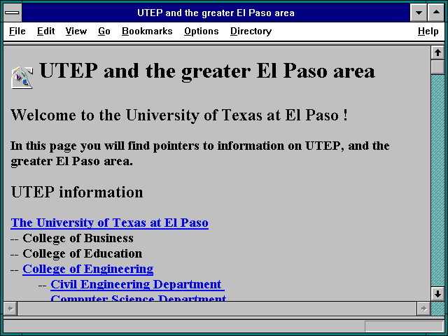 Screenshot of El Paso