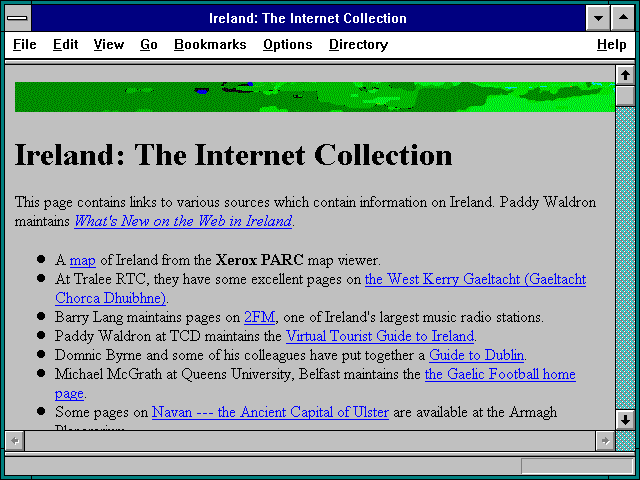 Screenshot of Ireland: The Internet Collection