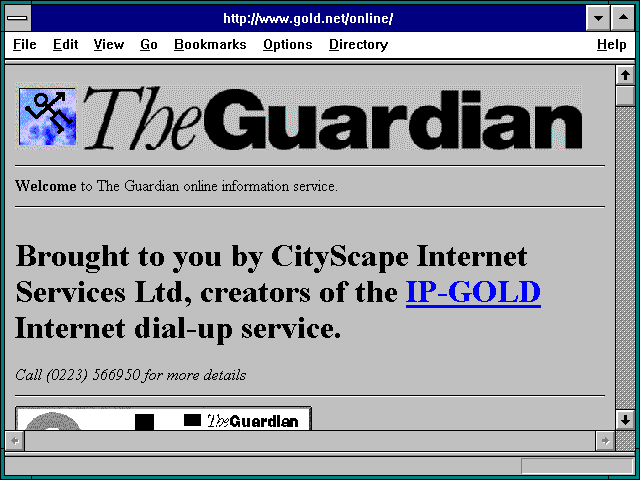 Screenshot of http://www.gold.net/online/
