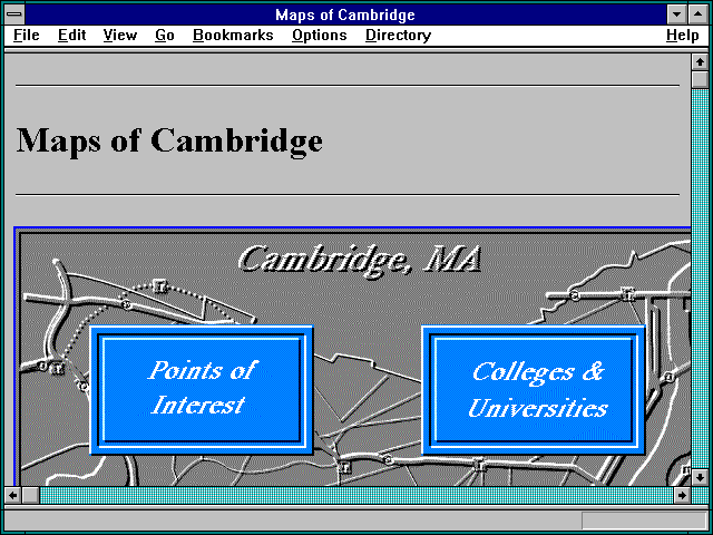 Screenshot of Maps of Cambridge