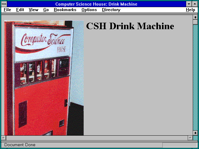 Screenshot of Computer Science House: Drink Machine