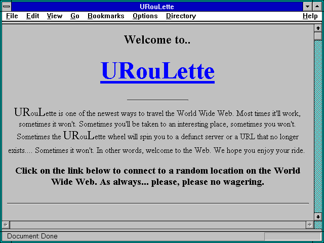 Screenshot of URouLette