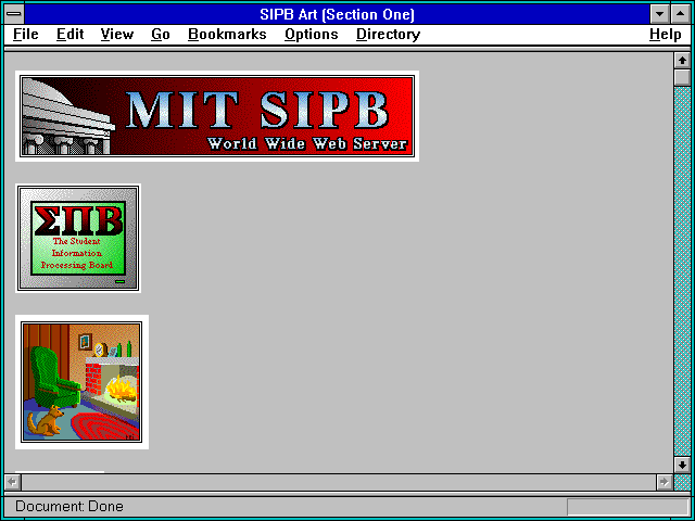 Screenshot of SIPB Art (Section One)