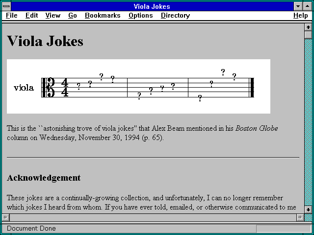 Screenshot of Viola Jokes