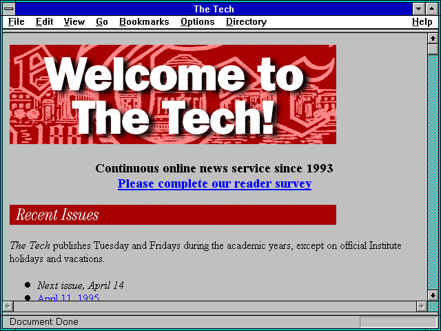 Screenshot of Classics Archive