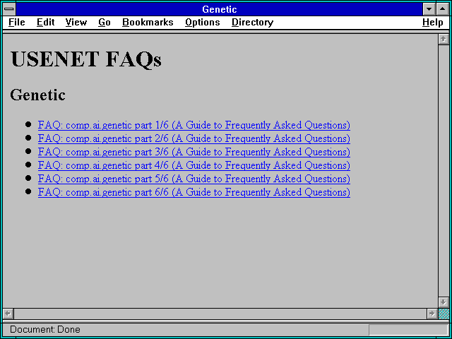 Screenshot of Genetic