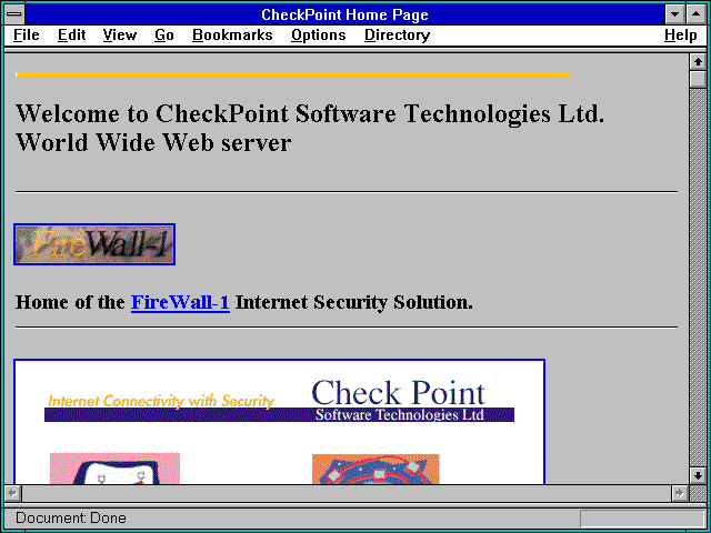 Screenshot of CheckPoint Home Page