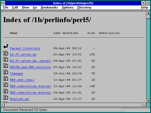 Screenshot of The comp.newprod Archives