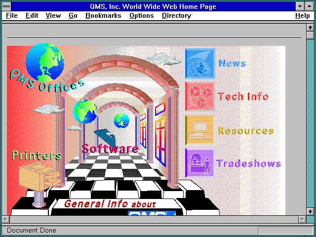Screenshot of d Wide Web Home Page