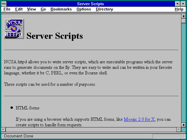 Screenshot of Server Scripts