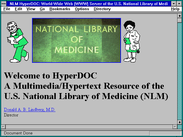 Screenshot of Statistical Profile: MEDLINE Use by Physicians