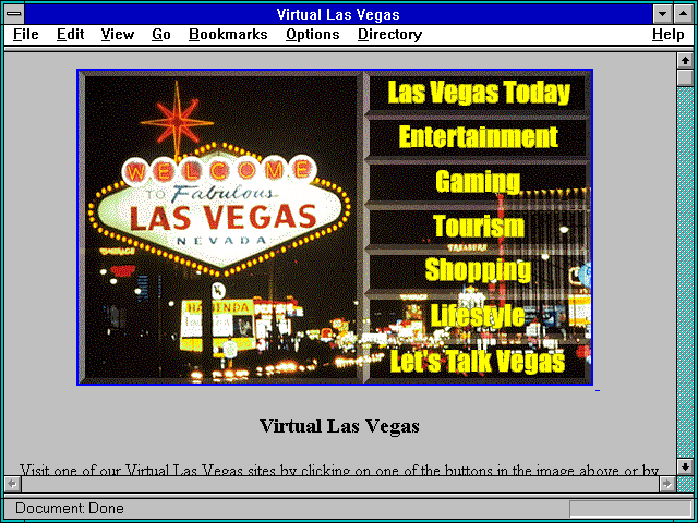 Screenshot of Virtual Las Vegas