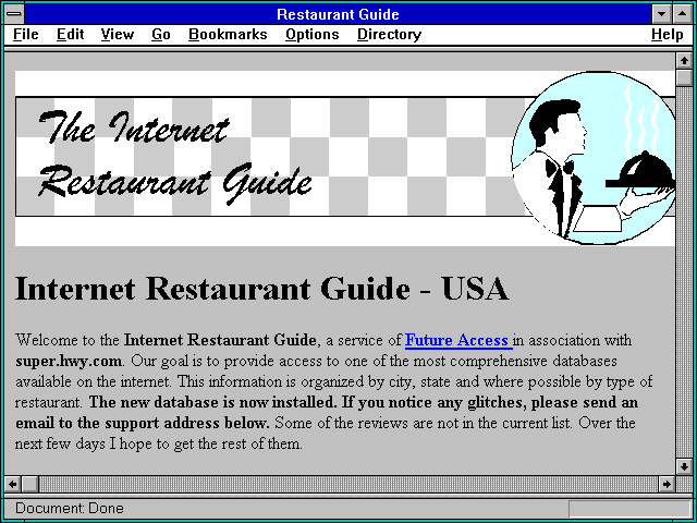 Screenshot of Restaurant Guide
