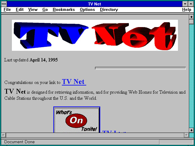 Screenshot of TV Net