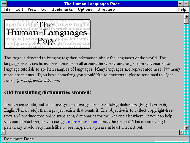 Screenshot of Dictionaries, literature, and tutorials in modern and