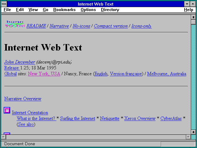 Screenshot of Internet Web Text