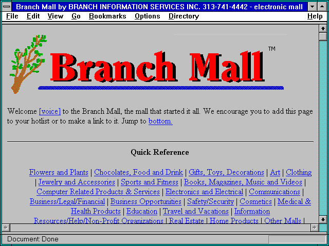 Screenshot of Branch Mall by BRANCH INFORMATION SERVICES INC.