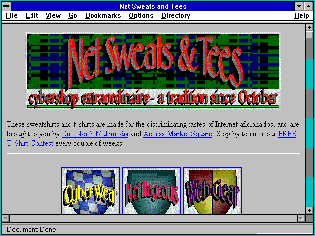Screenshot of Net Sweats and Tees
