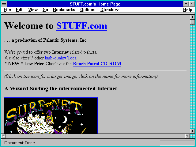 Screenshot of STUFF.com's Home Page
