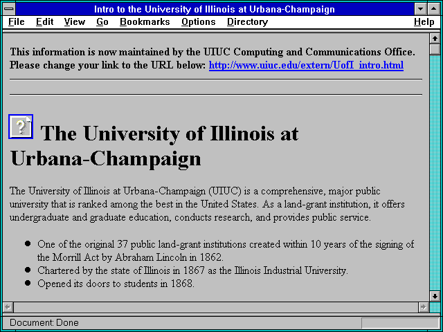 Screenshot of Intro to the University of Illinois at Urbana-Champaign