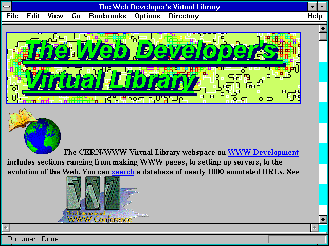 Screenshot of The Web Developer's Virtual Library