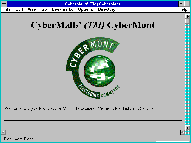 Screenshot of CyberMalls' (TM) CyberMont