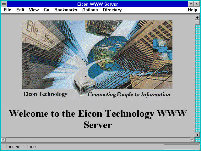 Screenshot of Eicon WWW Server