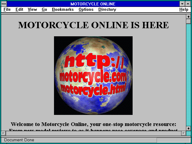 Screenshot of MOTORCYCLE ONLINE