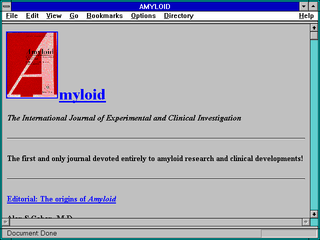 Screenshot of AMYLOID