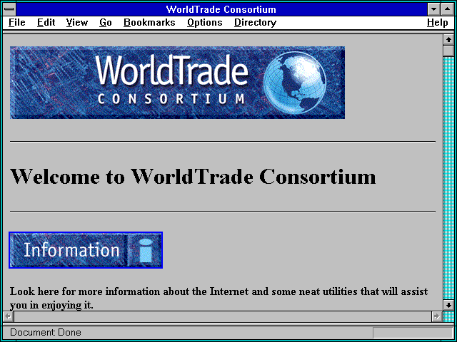 Screenshot of WorldTrade Consortium