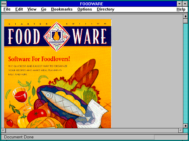 Screenshot of FOODWARE