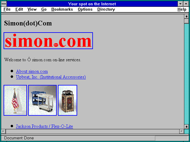 Screenshot of Simon(dot)Com