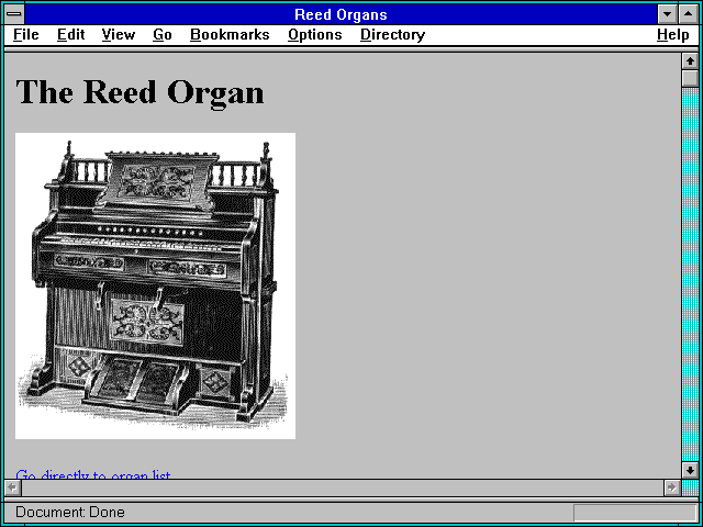 Screenshot of Reed Organs