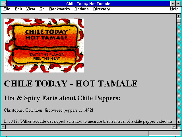Screenshot of Chile Today Hot Tamale