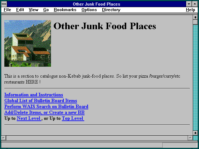 Screenshot of Other Junk Food Places