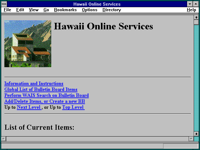 Screenshot of Hawaii Online Services